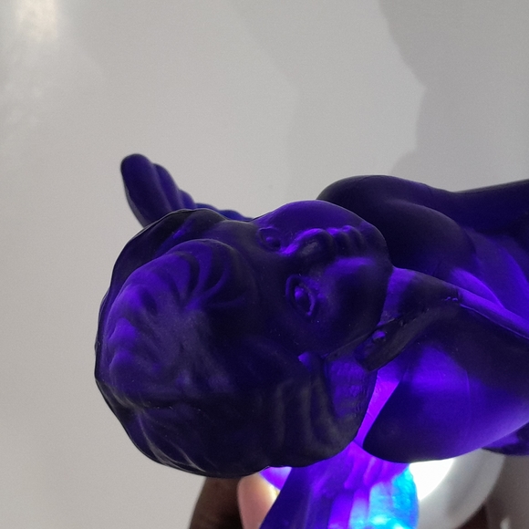 Blue Glass Angel Candleholder - Picture 5 of 6